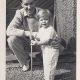 Burnett and Judith, at Bothkenny, ca. 1958